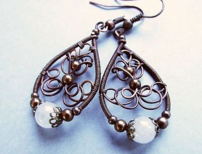tutorial nr II - kolczyki wire wrapping tutorial nr II - kolczyki wire wrapping
