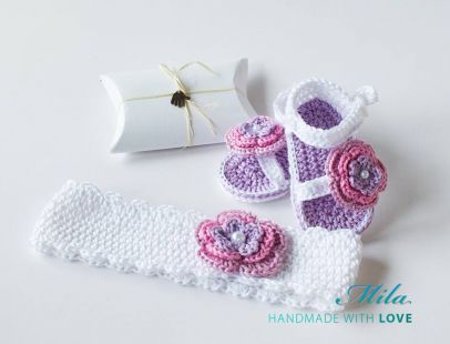Komplet niemowlęcy Flowers Bawełna Komplet niemowlęcy Flowers Bawełna