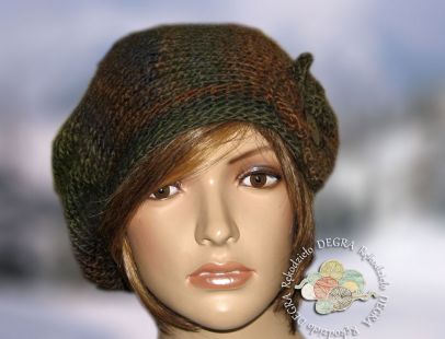 beret/ czapka w kolorach ziemi beret/ czapka w kolorach ziemi