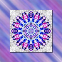 Obraz, mandala "Koło fortuny", wydruk na płótnie 70cm x 70cm