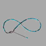 Naszyjnik z autentycznego Turkusu i srebra - Naszyjnik z prawdziwych turkusów i srebra