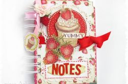 Truskawkowy NOTES - zapiśnik, przepiśnik