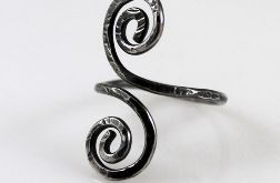 Zawijasy - srebrny pierścionek rozm. M (2110-04)