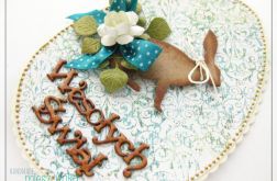 JAJKO - kartka wielkanocna z zającem 1