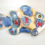Obrazek z rybą ceramiczną - dekor ceramiczny