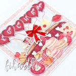 Kartka Walentynkowa ze słodkościami KW2301 - slodkosci