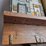 Wieszak - drewniane domki - na klucze i inne drobiazgi 20. - 