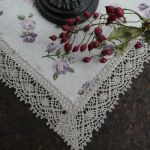 Zestaw serwet różyczki wrzosowe - Nakrycie stołu