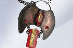 Płomień w szkle - wisior