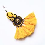 Yellow kolczyki sutaszowe - 