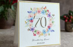 Kartka na 70 urodziny z personalizacją, BH 35 Kartka na 70 urodziny z personalizacją, BH 35