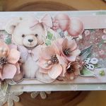 Kartka z shakerem dla dziewczynki - Z przodu