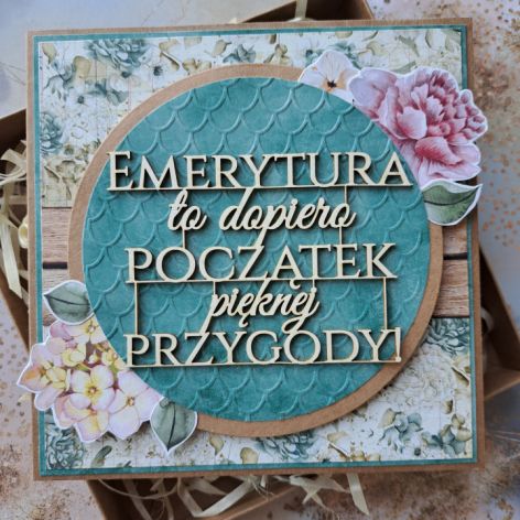 Kartka z okazji emerytury (w pudełku)