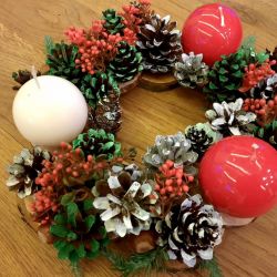 Stroik na stół, świecznik