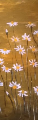 obraz akryle rumianki