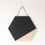 MAXI HEKS BLACK wiszący organizer na kolczyki - Czarny ekspozytor