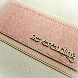 Neverending - kartka ślubna w różu
