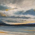 Pejzaż-praca formatu 18/24 cm. . - 