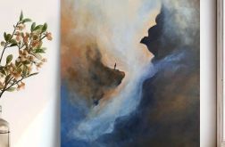 Samotnik-obraz akrylowy formatu 60/50 cm