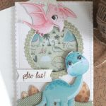 Kartka urodzinowa dla dziecka z dinozaurami - Urodzinowa z dinozaurami 3