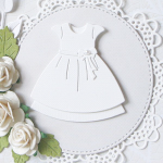 Pamiątka Chrztu Świętego z sukienką v.6 - suk6c