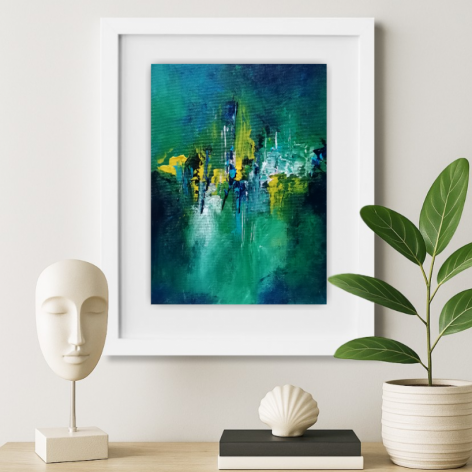 Prezent na imieniny - obraz abstrakcyjny