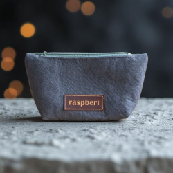 Ciemnoszara filcowa kosmetyczka mini I