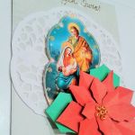 Kartka Świąteczna z gwiazdą betlejemską - kartka na Boże Narodzenie