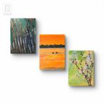 Polska, kompozycja prac na płótnie 40x50x2 cm, każdy  - 