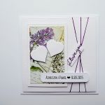 Kartka ślubna retro z dwoma sercami handmade - Kartka ślubna ręcznie robiona retro