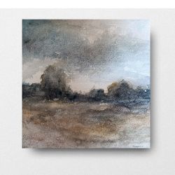 Pejzaż 3-praca formatu 20/20 cm 