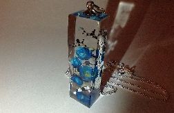 Dziki Sad III - wisior z żywicy i srebra