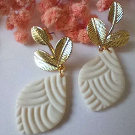 "Dafne" v.2 - kolczyki z gliny polimerowej.