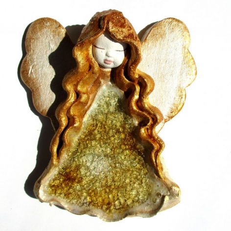 Anioł ceramiczny Basia 001 chrzest ślub