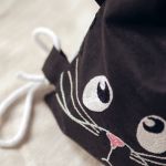 Workoplecak czarny kotek dla malucha - 