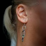 Pałąk z zoisytem - srebro i zoisyty