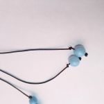 Seria " Talizman Ochronny" wisiorek nr 3 - Końcówki naszyjnika z koralikami z jadeitu