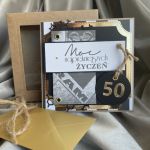 Męska kartka w pudełku! 50-tka lub inny jubileusz! - 