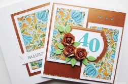 Kartka ROCZNICA ŚLUBU z miedzianymi różami_1