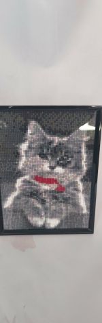 Obrazek diamentowy 15x20cm KOTEK