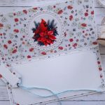 Kartka świąteczna z bałwankiem 3 - Wnętrze kartki i przód etykietki