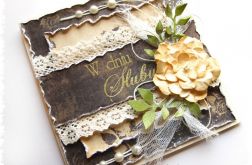 Kartka na ślub w brązach