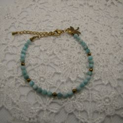 Delikatna bransoletka z amazonitem 04