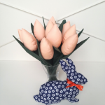 Tulipan szyty ręcznie - Tulipan z materiału