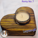 Świecznik serce żółć tygrysi wzór Romy No. 7 - 