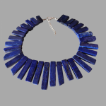 Królewski naszyjnik "Wachlarz" z Lapis Lazuli - Luksusowy naszyjnik z Lapis Lazuli