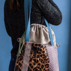 Torba do wózka panterka patchwork