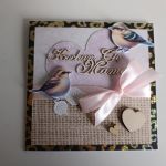 Kartka dla mamy Dzień Matki ptaszki - Kartka dla mamy Dzień Matki ptaszki