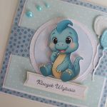 Personalizowana kartka na roczek dinozaur - Personalizowana kartka na roczek dinozaur