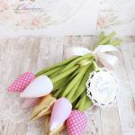 Tulipany bukiet dekoracja Dzień Babci prezent - 
